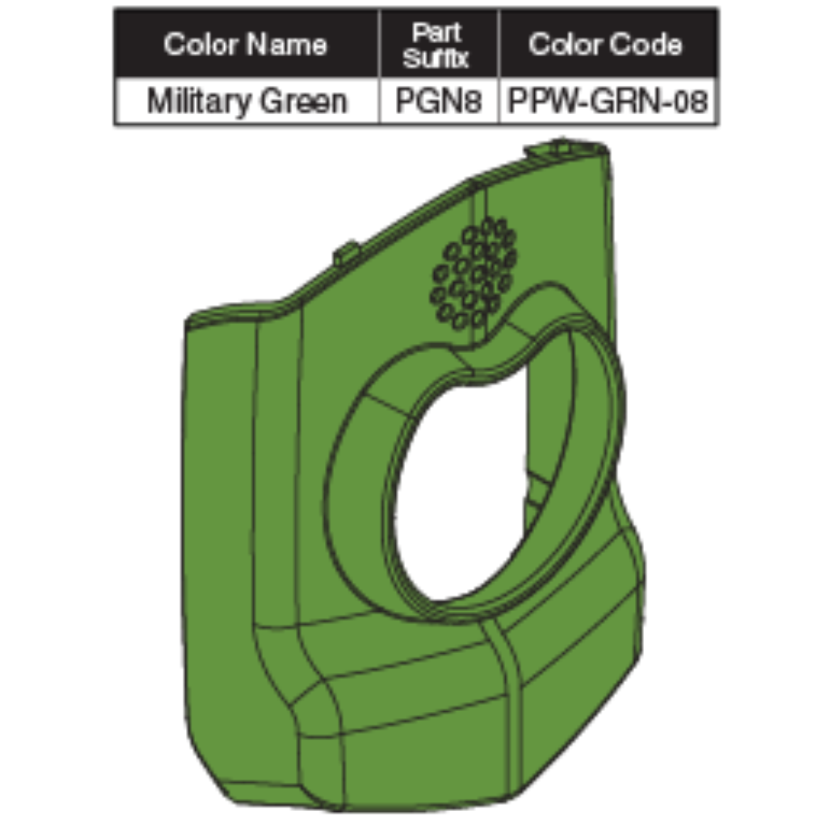 Picture of ENHANCED DISPLAY MILLITARY GREEN SHROUD