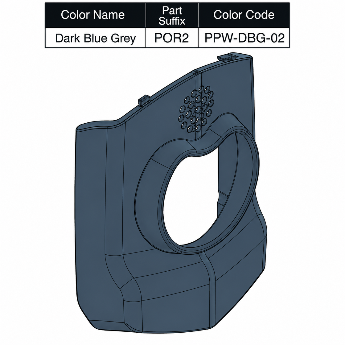 Picture of ENHANCED DISPLAY STEEL BLUE SHROUD