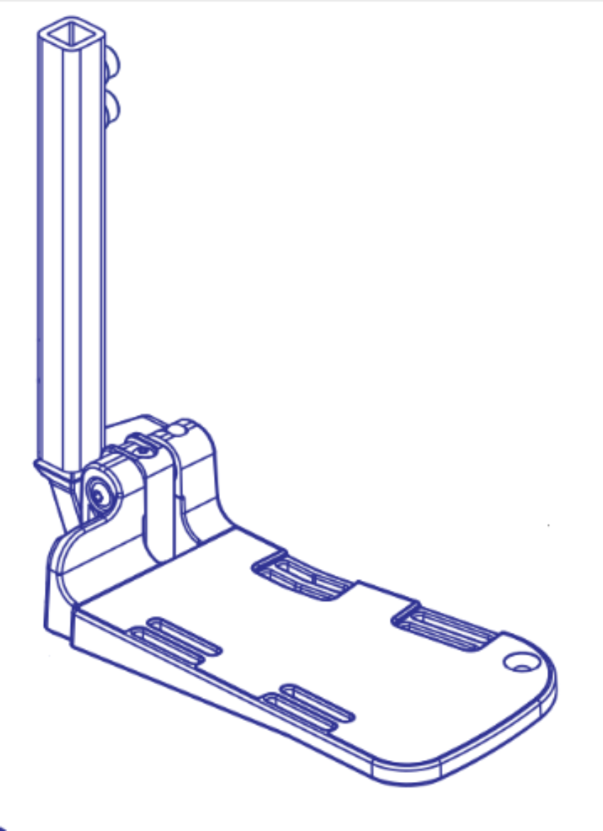 Picture of FOOTPLATE ASSY 5" X 8", 10-16" LENGTH - LEFT