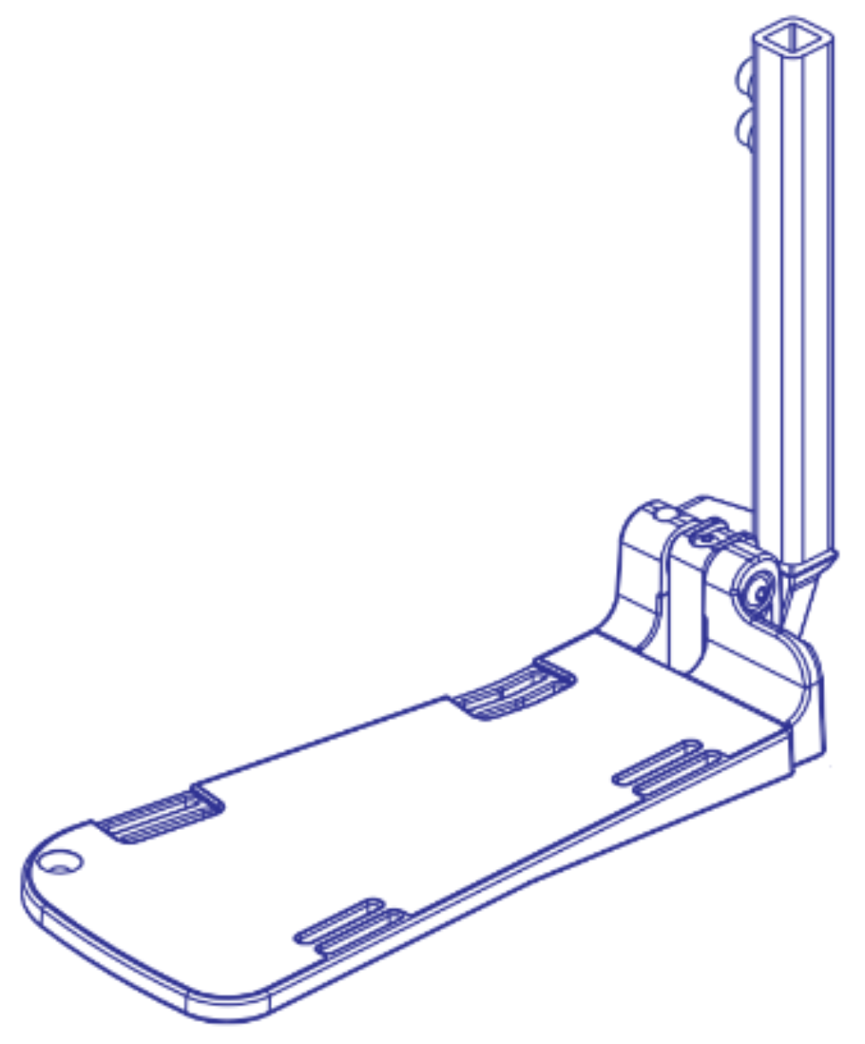 Picture of FOOTPLATE ASSY 5" X 11", 10-16" LENGTH - RIGHT