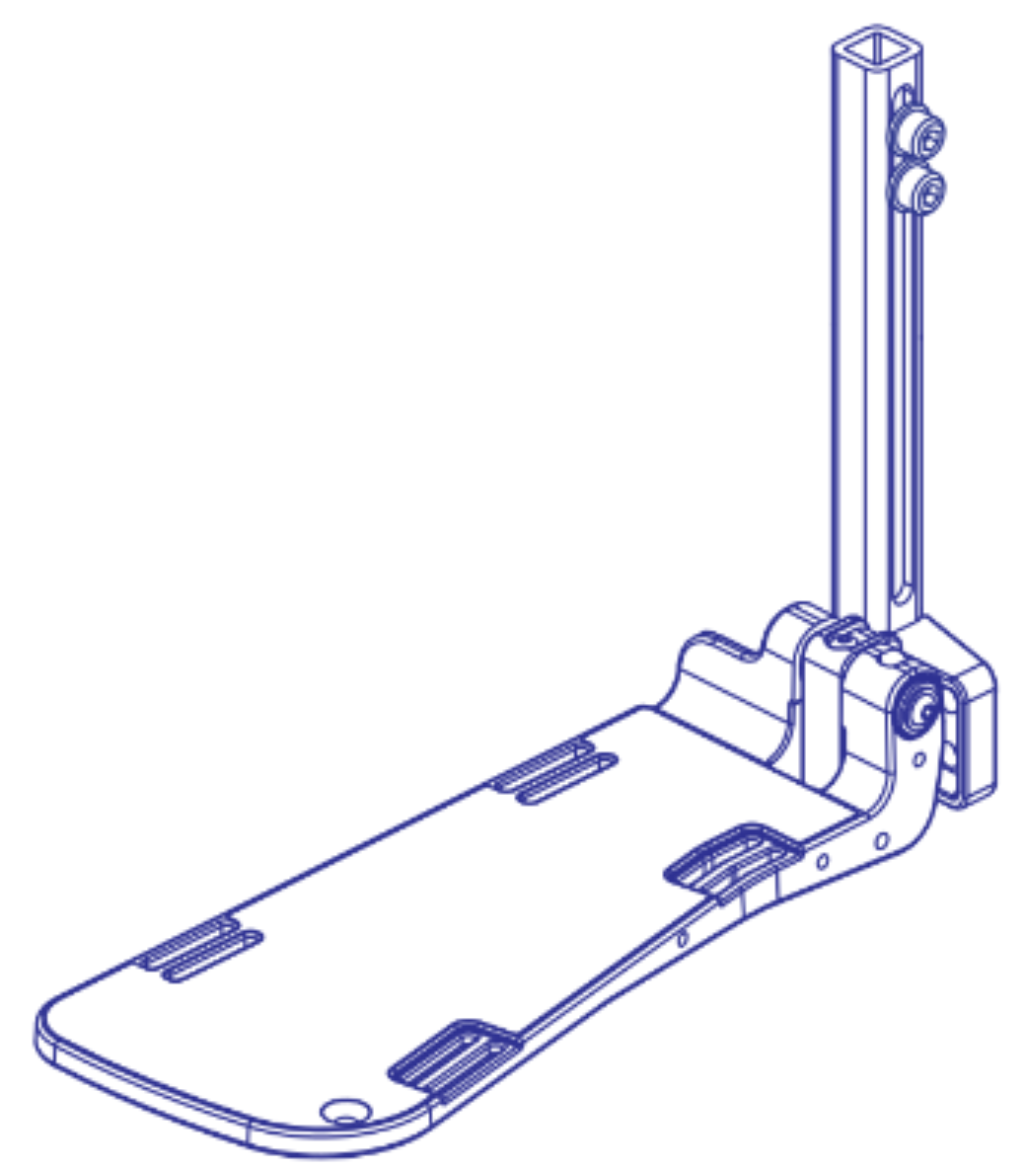 Picture of FOOTPLATE ASSY 5" X 11", 10-16" LENGTH - LEFT