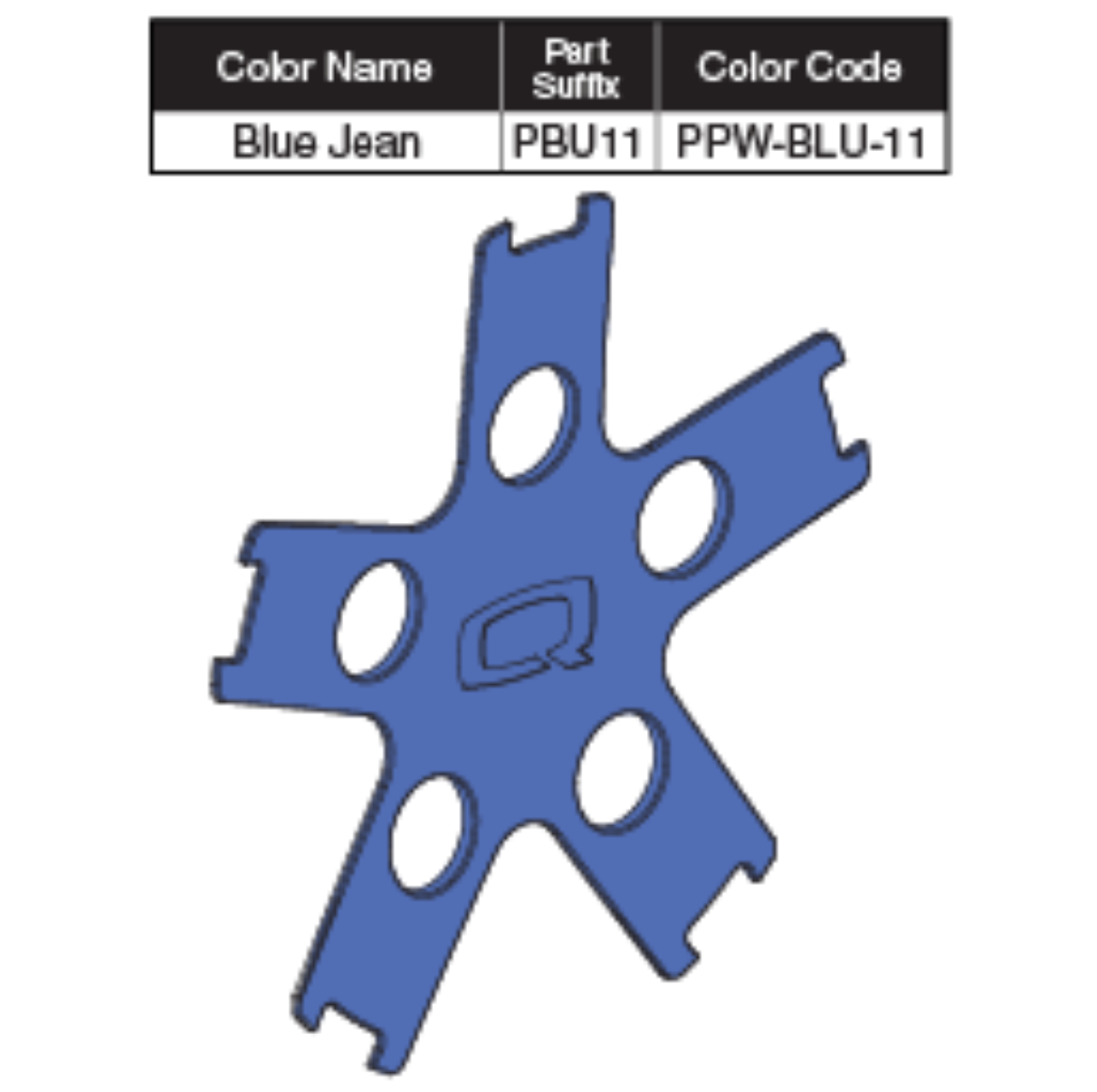 Picture of BLUE JEAN WHEEL COLOUR INSERT W/ADHESIVE TAPE