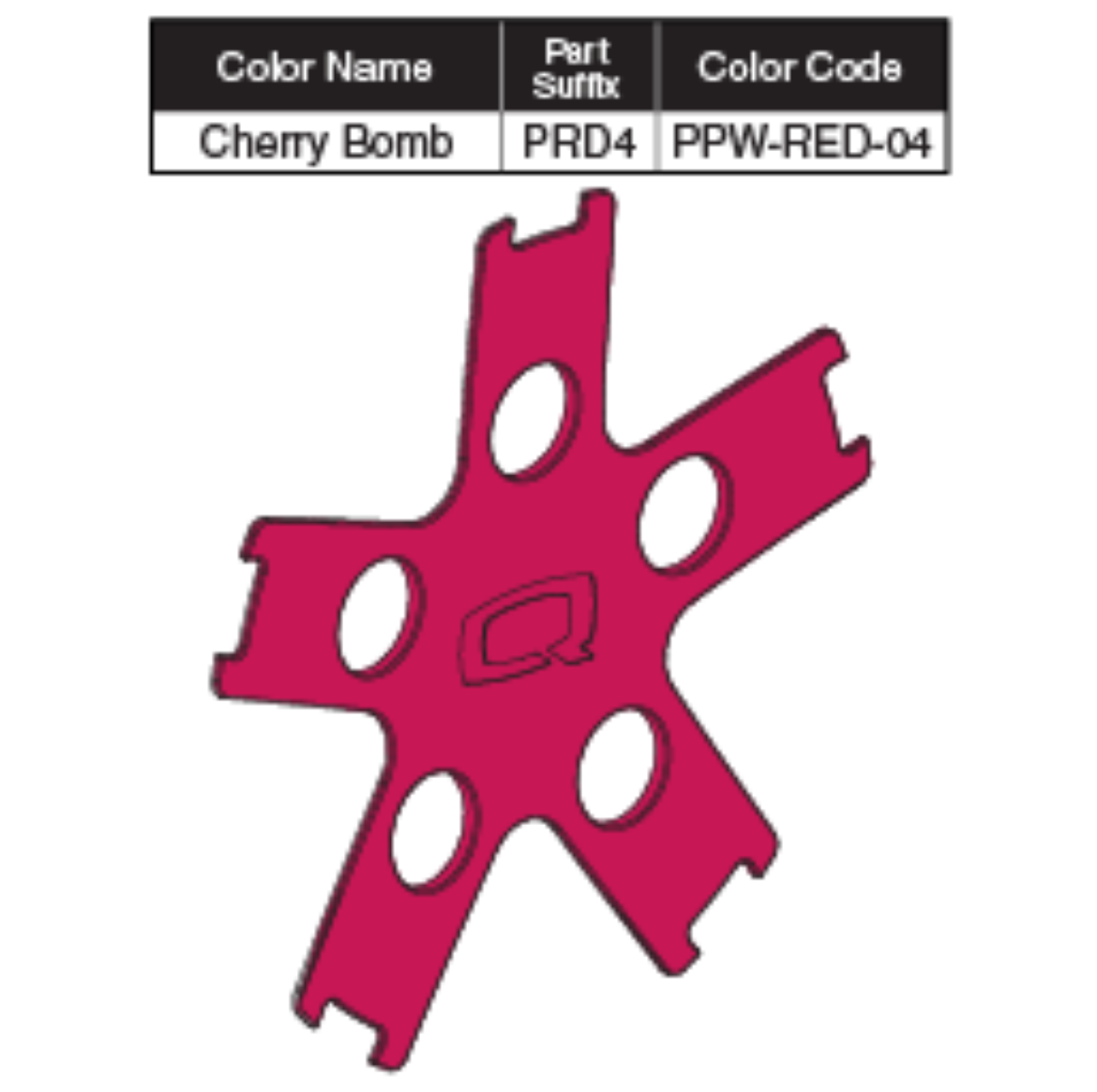 Picture of CHERRY BOMB COLOR WHEEL INSERT W/ADHESIVE TAPE