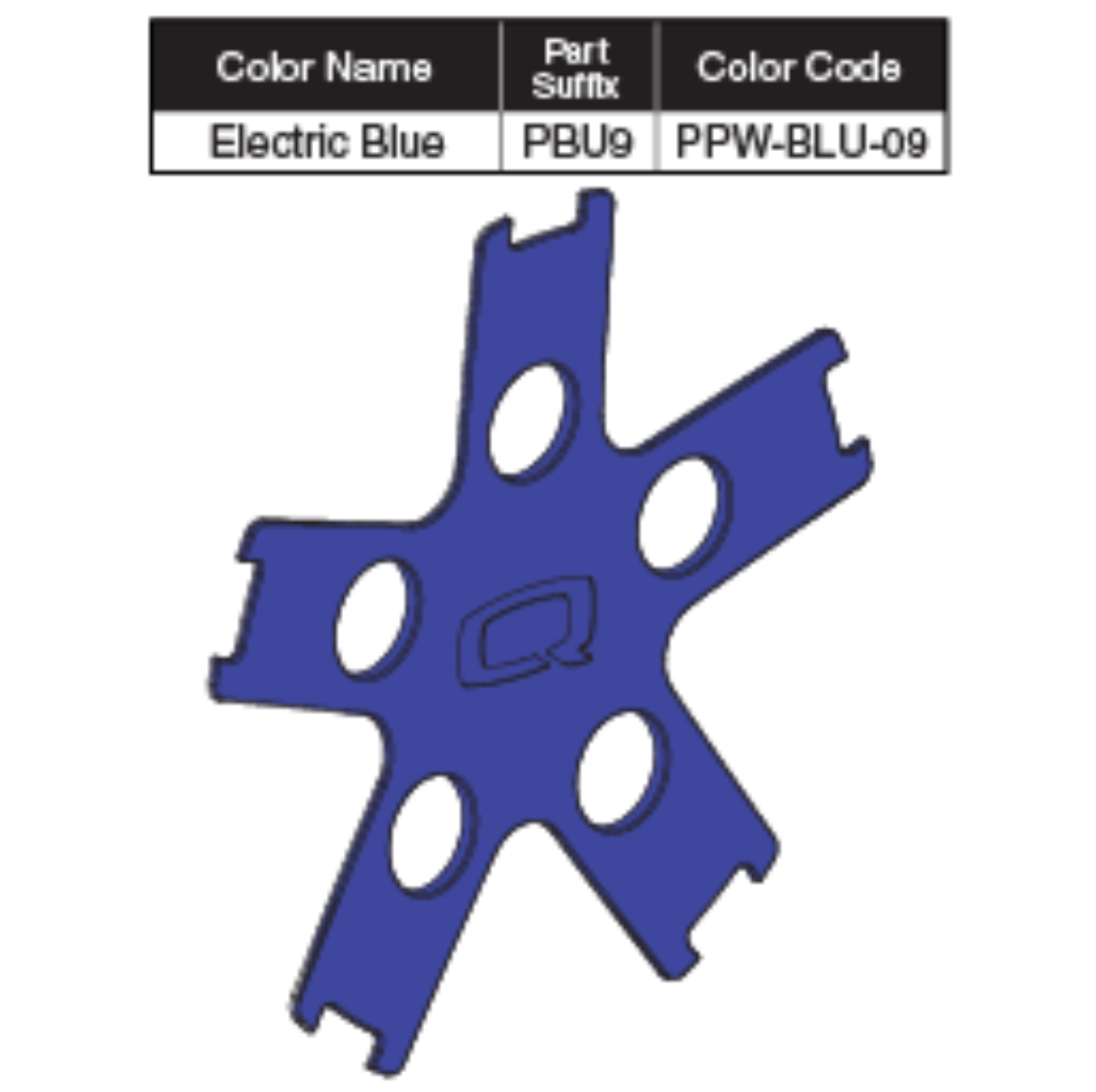 Picture of ELECTIC BLUE DRIVE WHEEL COLOR INSERT,W/ADHESIVE TAPE