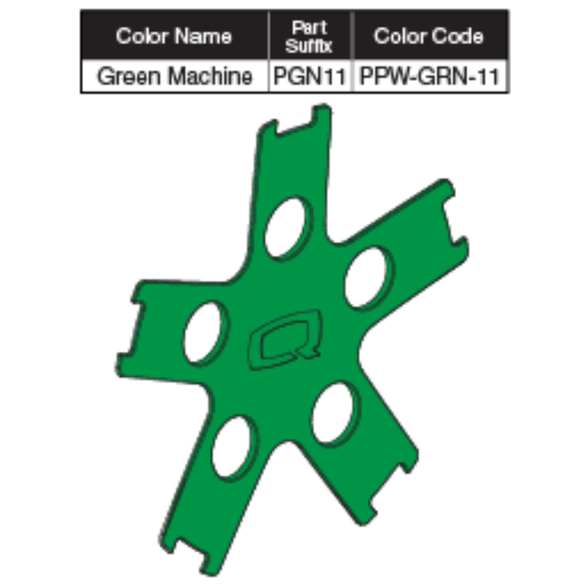 Picture of GREEN MACHINE COLOR WHEEL INSERT W/ADHESIVE TAPE