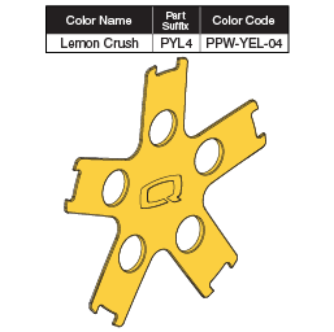 Picture of LEMON CRUSH COLOR WHEEL INSERT W/ADHESIVE TAPE