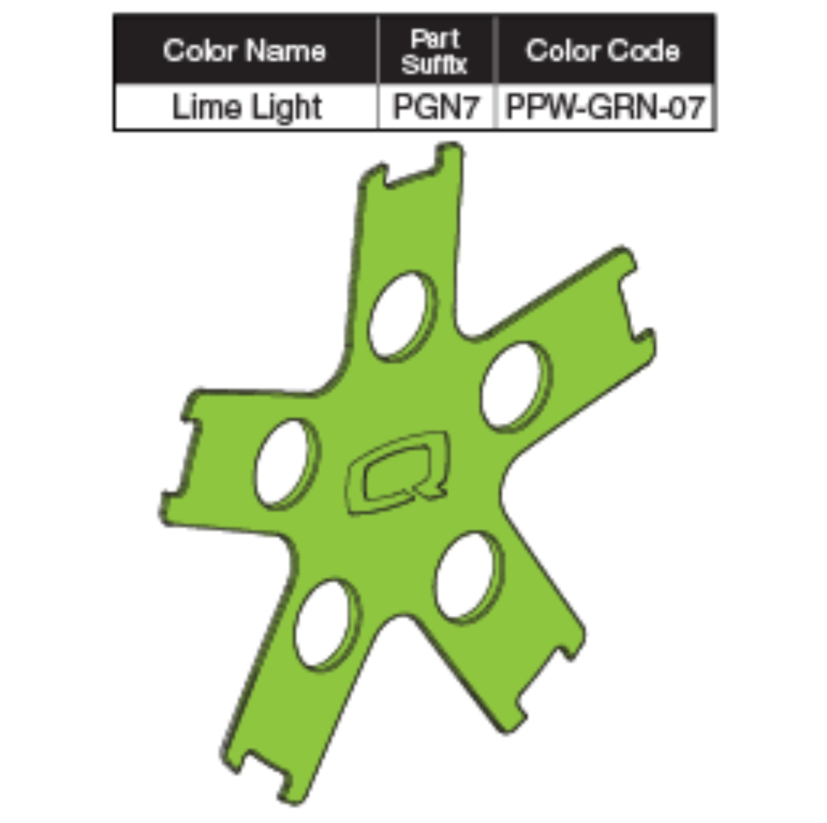 Picture of LIME LIGHT COLOR WHEEL INSERT W/ADHESIVE TAPE