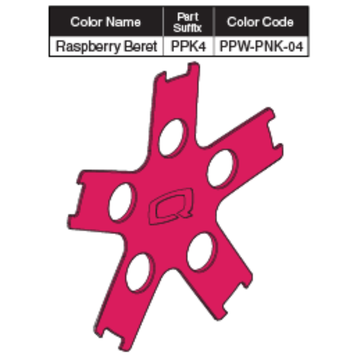 Picture of RASBERRY BERET COLOR WHEEL INSERT W/ADHESIVE TAPE