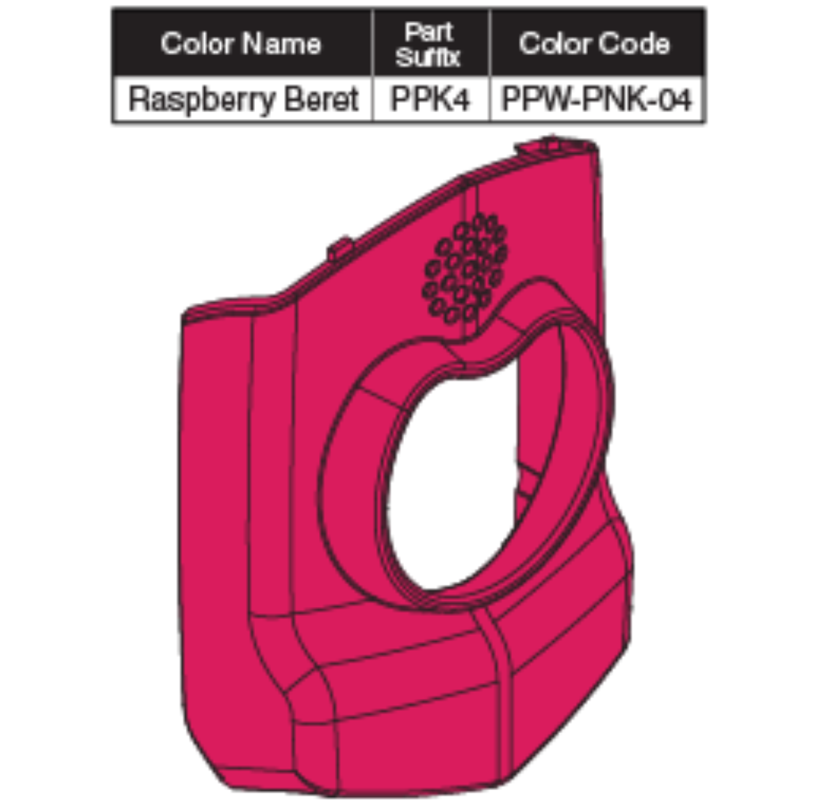 Picture of ENHANCED DISPLAY RASBERRY BERET SHROUD