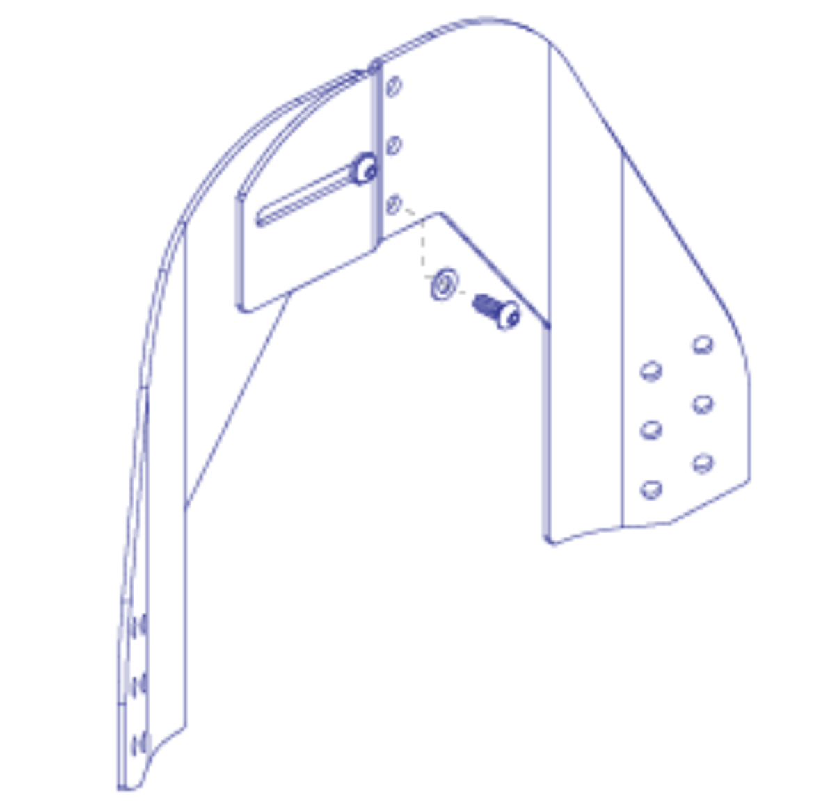 Picture of SEATBACK,ASSY,HEIGHTEXTENSION,14"W-16"W,W/HARDWARE