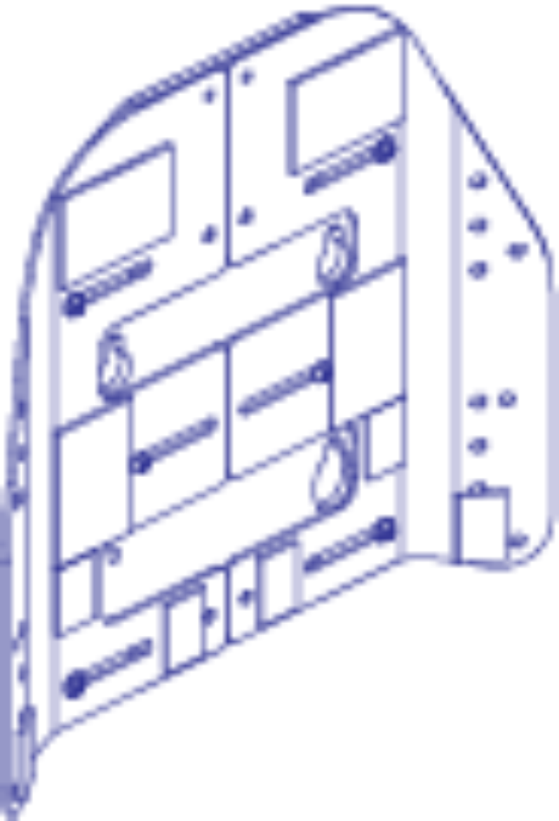 Picture of SEAT BACK ASSEMBLY, 15"HIGH, 16" TO 20" WIDE