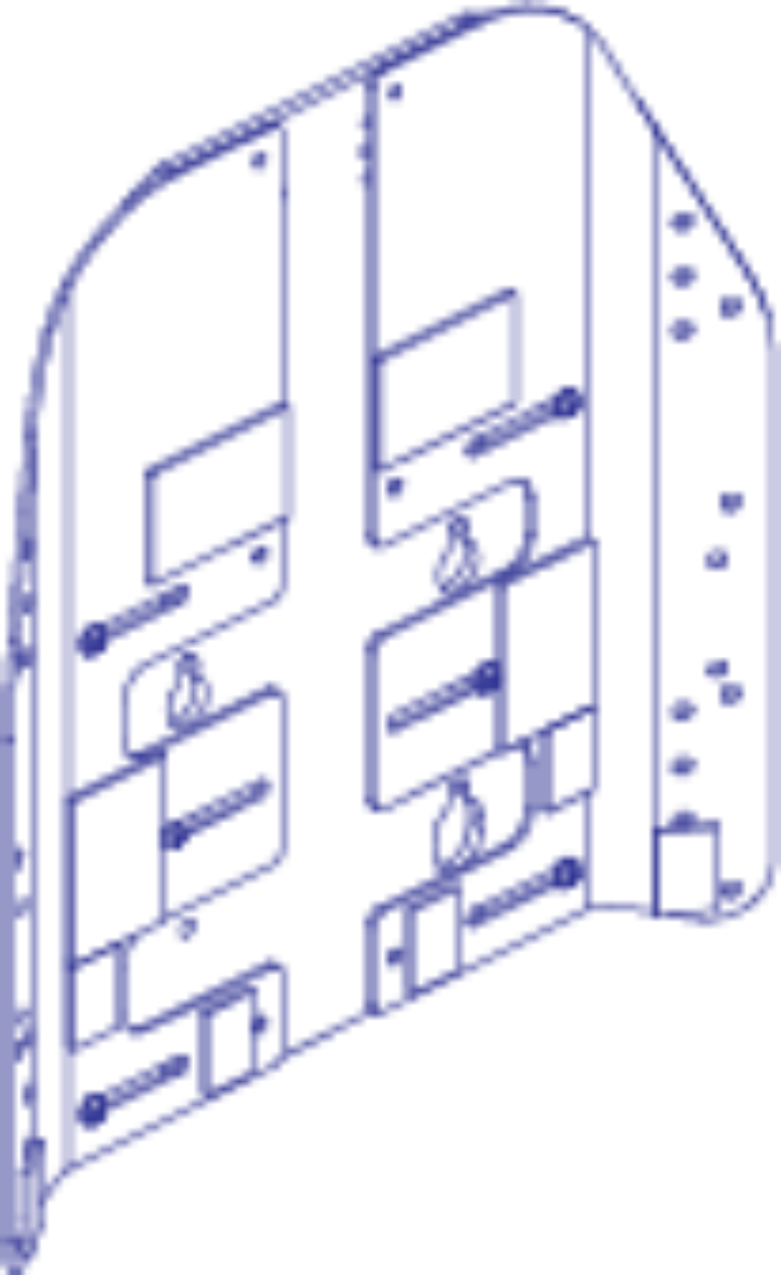 Picture of SEAT BACK ASSEMBLY, 17" HIGH, 18"-22" WIDE