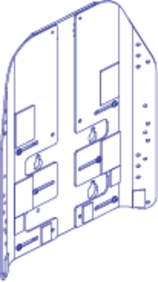 Picture of SEAT BACK ASSY,19"HIGH, 18-22"WIDE, RADIUS