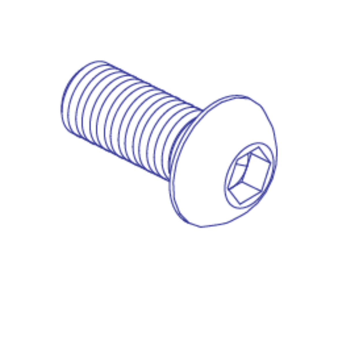 Picture of SCREW,BHSCS,BLACKZINC,M6-1.0X15MM,GRADE10.9