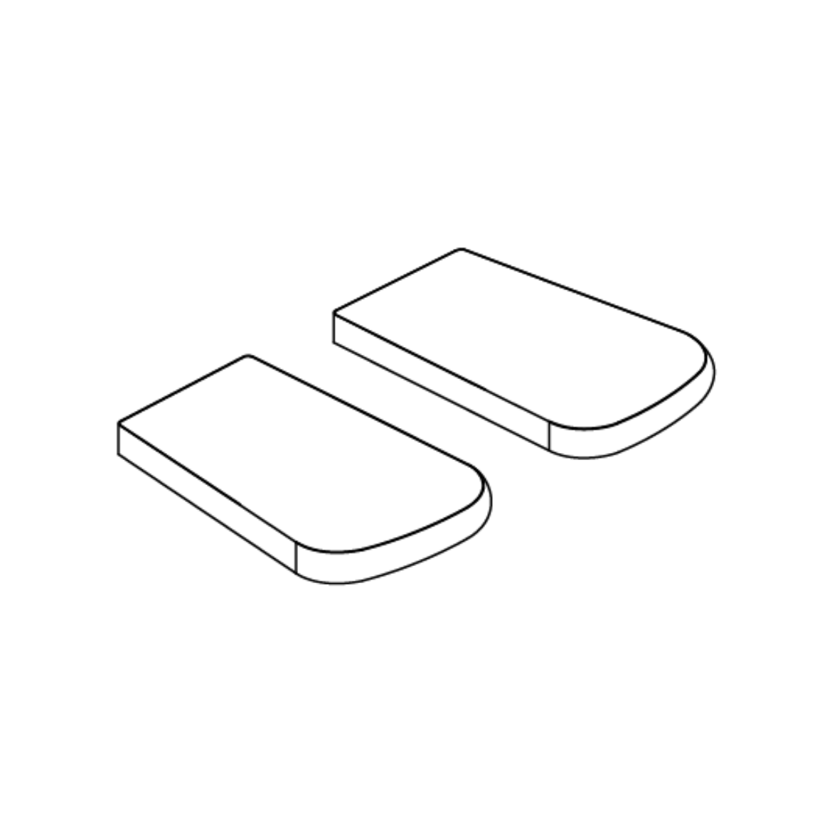 Picture of 5X8 TAPERED GEL FOOTPLATE PADS - PAIR