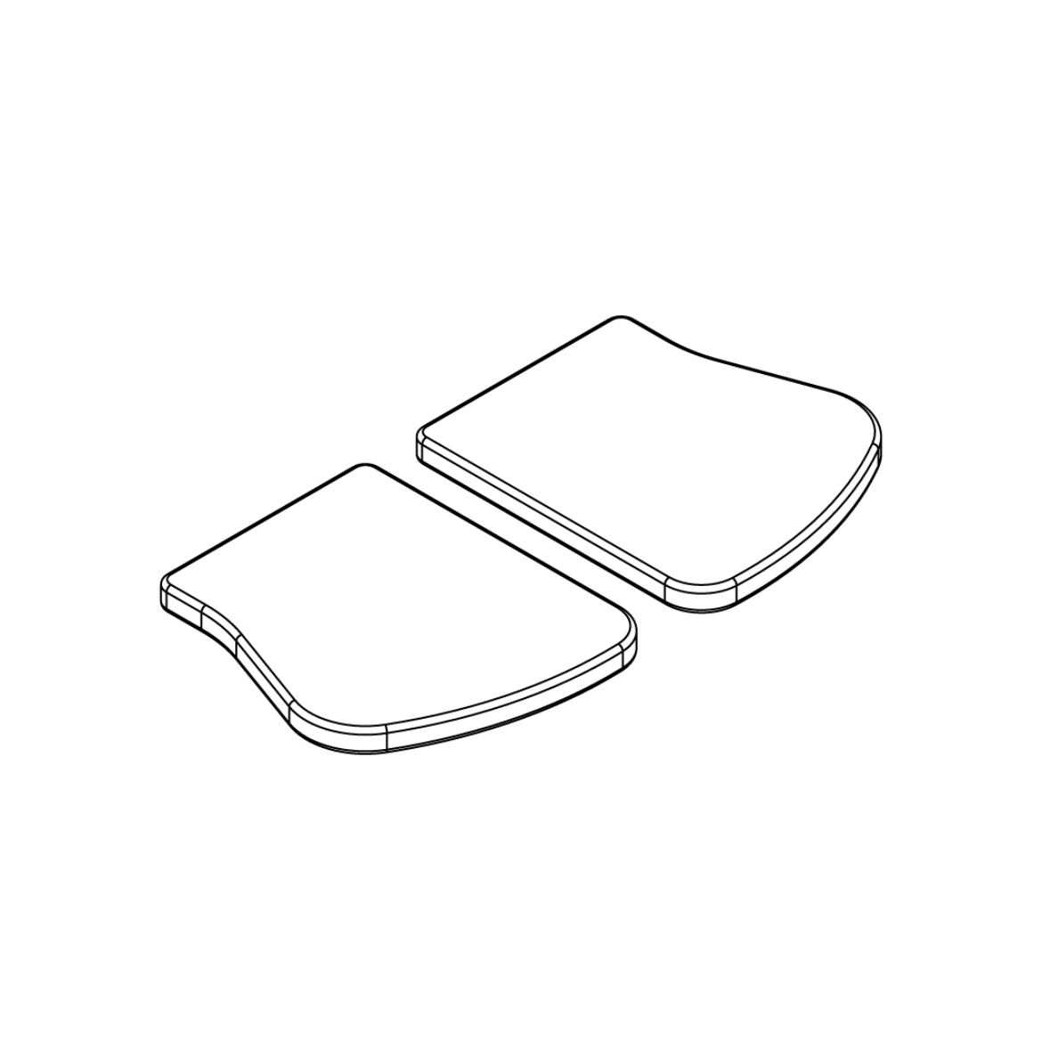 Picture of 7 X 8 IN WITH EXT, TAPERED GEL FOOTPLATE - PAIR