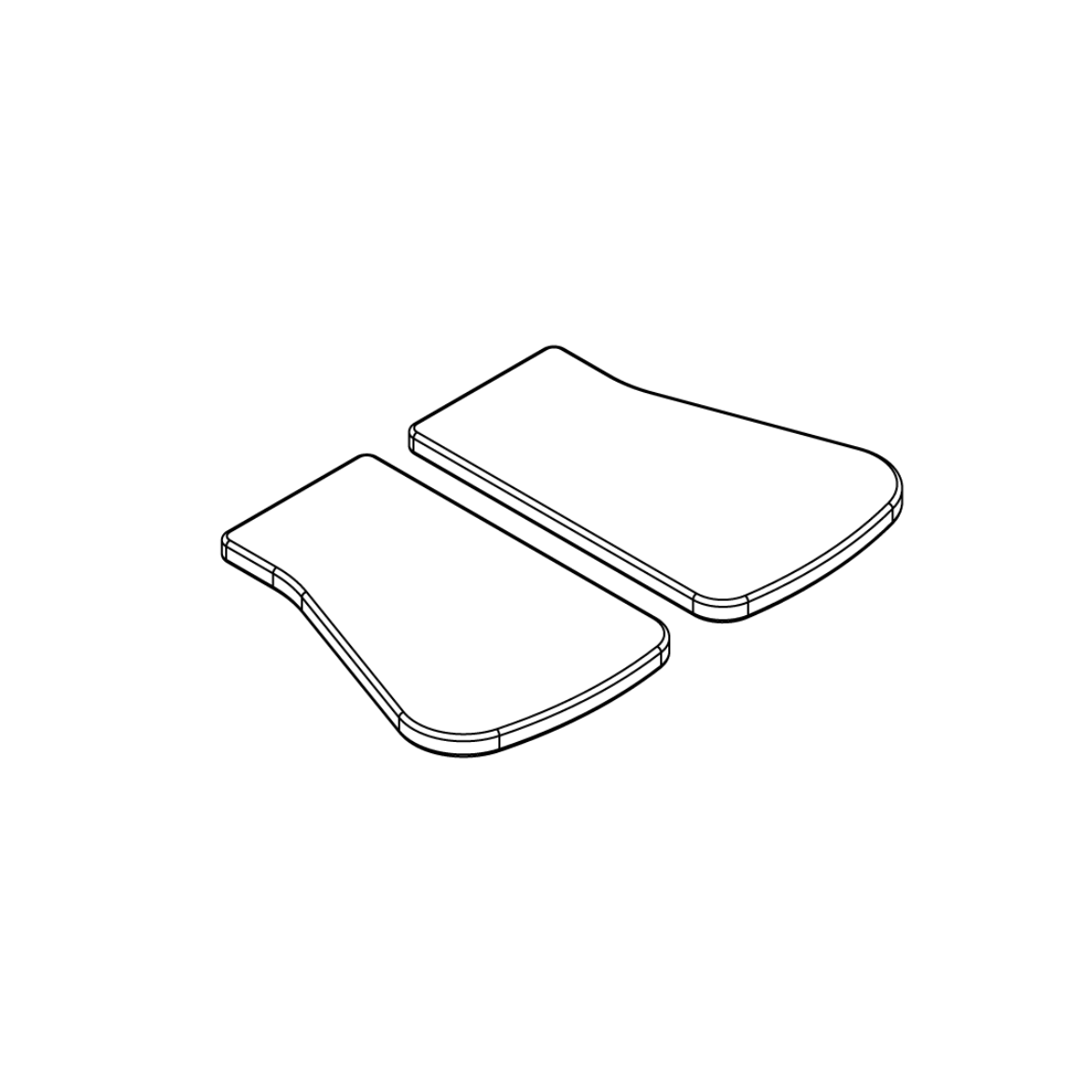 Picture of 7 X 11 IN TAPERED GEL FOOTPLATE PAIR