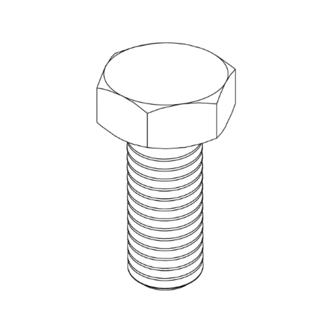 Picture of SCREW,HHCS,BLACK ZINC,M10-1.5 X 20MM,GRADE 10.9,W/