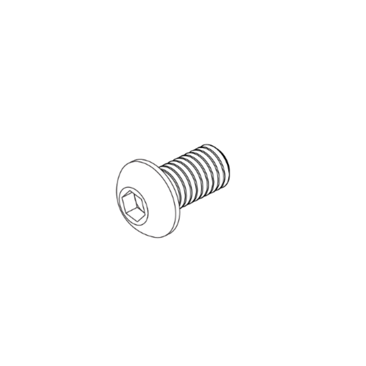 Picture of SCREW,BHSCS,BLACK ZINC,1/4-20 X 0.50"W/NYLON PATCH