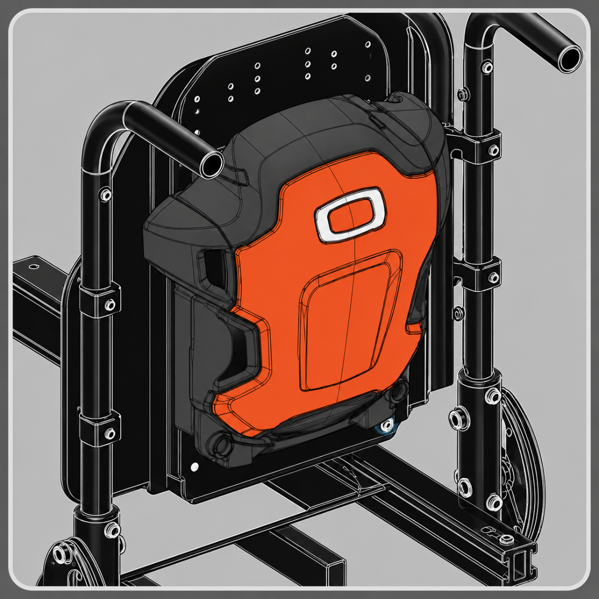 Picture of ELECTRONICS BOX MOUNTING,BACKCANE,20"-32"W